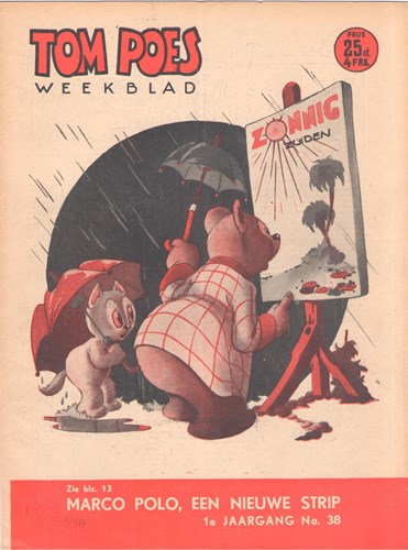 Tom Poes Weekblad - 1e Jaargang 38 - Tom Poes weekblad 1 jrg, Softcover (Marten Toonder Studios)