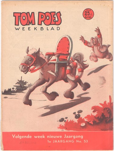 Tom Poes Weekblad - 1e Jaargang 53 - Tom Poes Weekblad 1 jrg, Softcover (Marten Toonder Studios)