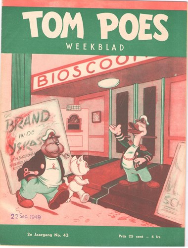 Tom Poes Weekblad - 2e Jaargang 43 - Tom Poes weekblad - 2 jrg, Softcover (Marten Toonder Studios)