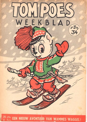 Tom Poes Weekblad - 3e Jaargang 34 - Tom Poes weekblad - 3 jrg, Softcover (Marten Toonder Studios)