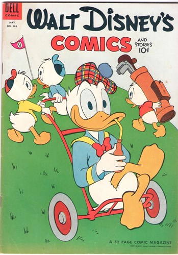 Walt Disney's - Comics 164 - Walt Disney's comics and stories 164, Softcover, Eerste druk (1954) (Dell Comic)