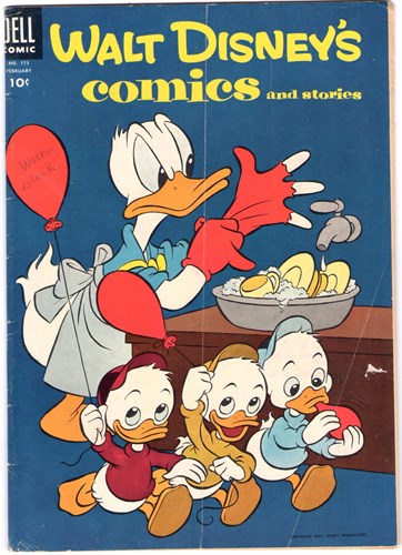 Walt Disney's - Comics 173 - Walt Disney's comics and stories 173, Softcover, Eerste druk (1955) (Dell Comic)