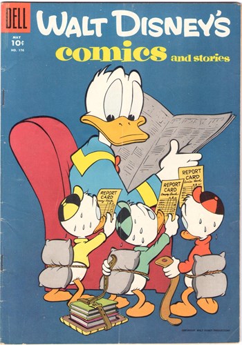 Walt Disney's - Comics 176 - Walt Disney's comics and stories 176, Softcover, Eerste druk (1955) (Dell Comic)