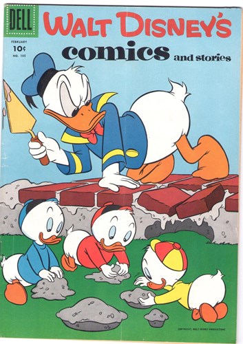 Walt Disney's - Comics 185 - Walt Disney's comics and stories 185, Softcover, Eerste druk (1956) (Dell Comic)