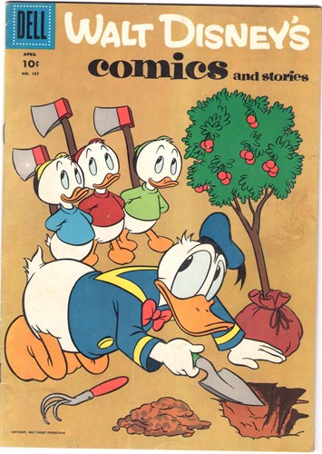 Walt Disney's - Comics 187 - Walt Disney's comics and stories 187, Softcover, Eerste druk (1956) (Dell Comic)
