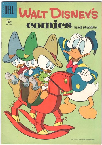 Walt Disney's - Comics 190 - Walt Disney's comics and stories 190, Softcover, Eerste druk (1956) (Dell Comic)