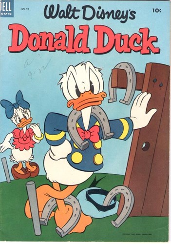 Donald Duck - Weekblad (Amerikaans) 32 - Donald Duck Nov. '53, Softcover, Eerste druk (1953) (Dell Comic)