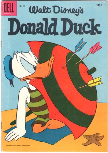 Donald Duck - Weekblad (Amerikaans) 48 - Donald Duck jul. '56, Softcover, Eerste druk (1956) (Dell Comic)