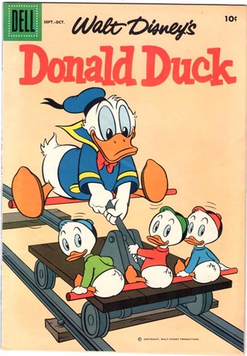 Donald Duck - Weekblad (Amerikaans) 61 - Donald Duck sep. 58, Softcover, Eerste druk (1958) (Dell Comic)