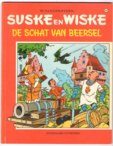 Suske en Wiske 111 - De schat van Beersel, Softcover, Eerste druk (1971), Vierkleurenreeks - Softcover