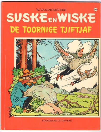 Suske en Wiske 117 - De toornige tjiftjaf, Softcover, Eerste druk (1971), Vierkleurenreeks - Softcover