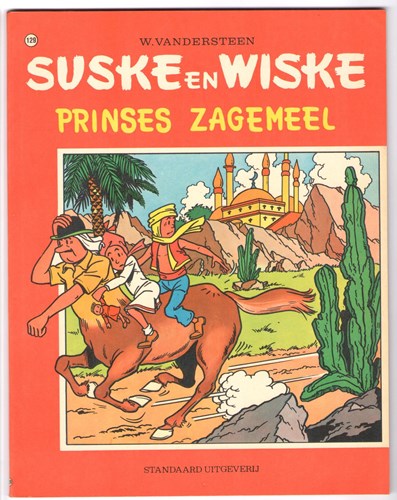 Suske en Wiske 129 - Prinses Zagemeel, Softcover, Eerste druk (1972), Vierkleurenreeks - Softcover