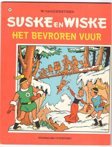 Suske en Wiske 141 - Het bevroren vuur, Softcover, Eerste druk (1973), Vierkleurenreeks - Softcover