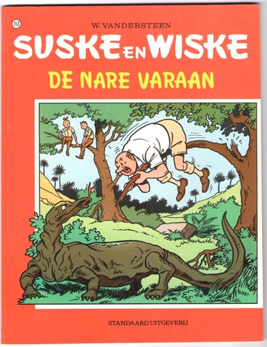 Suske en Wiske 153 - De nare varaan, Softcover, Eerste druk (1975), Vierkleurenreeks - Softcover