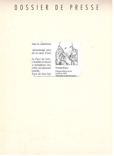 Maankop de golventemmer  - la Cathédrale invisible - persdossier, Persdossier (Casterman)