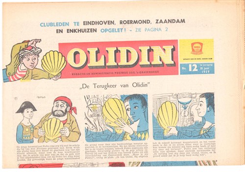 Olidin 1 - De terugkeer van Olidin, Softcover (Shell Junior Club)