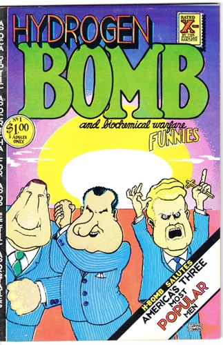 Hydrogen bomb funnies  - H-Bomb salutes America's three most popular men, Softcover (Rip Off Press)