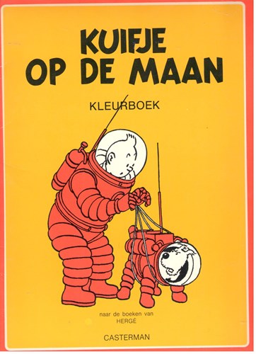 Kuifje - Diversen  - Kleurboek Kuifje op de maan, Softcover (Casterman)