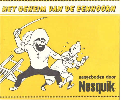 Kuifje - Reclame  - Het geheim van de eenhoorn - aangeboden door Nesquik, Softcover (Nesquik)