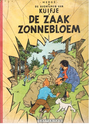 Kuifje 17 - De zaak Zonnebloem, Hardcover, Eerste druk (1956), Kuifje - Casterman HC linnen rug (Casterman)