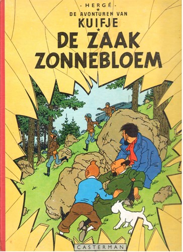 Kuifje 17 - De zaak Zonnebloem, Hardcover, Eerste druk (1956), Kuifje - Casterman HC linnen rug (Casterman)