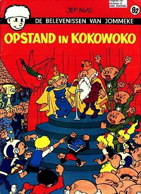 Jommeke 82 - Opstand in Kokowoko, Softcover, Eerste druk (1977), Jommeke - Het Volk Ongekleurd (Het Volk)