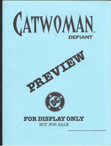 DC - Preview  - Catwoman Defiant, Persdossier (DC Comics)