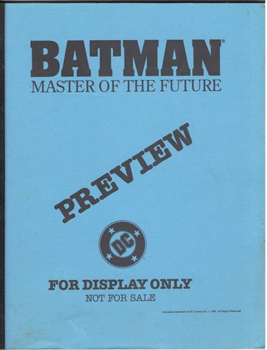 DC - Preview  - Batman - Master of the future, Persdossier (DC Comics)