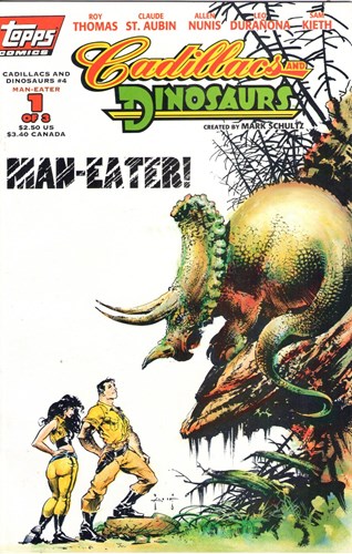 Cadillacs and Dinosaurs  - Man-Eater, deel 1-3 compleet, Softcover (Topps comics)