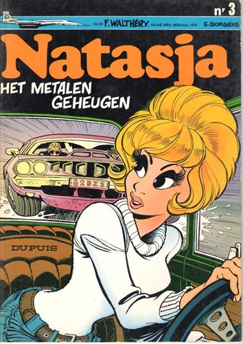Natasja 3 - Het metalen geheugen, Softcover, Eerste druk (1974) (Dupuis)