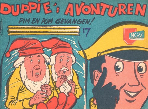 Duppie 22 - Pim en Pom gevangen, Softcover, Eerste druk (1962) (NGV)