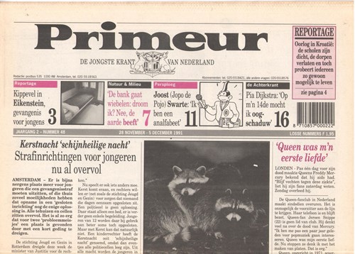 Primeur 48 - Primeur - De jongste krant van Nederland, Softcover (Weekbladpers)