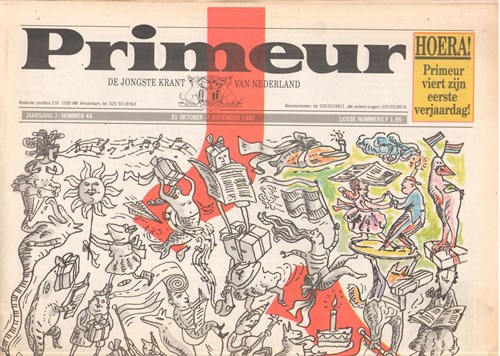Primeur 44 - Primeur - De jongste krant van Nederland, Softcover (Weekbladpers)
