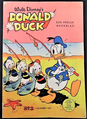 Donald Duck - Een vrolijk weekblad 1952 2 - Jaargang 1952 - deel 2, Softcover, Eerste druk (1952) (De Geïllustreerde Pers)