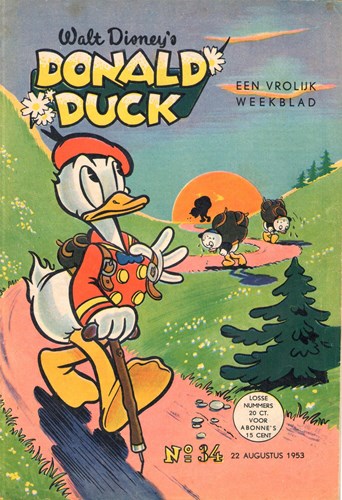 Donald Duck - Een vrolijk weekblad 1953 34 - Jaargang 1953 - deel 34, Softcover (De Geïllustreerde Pers)