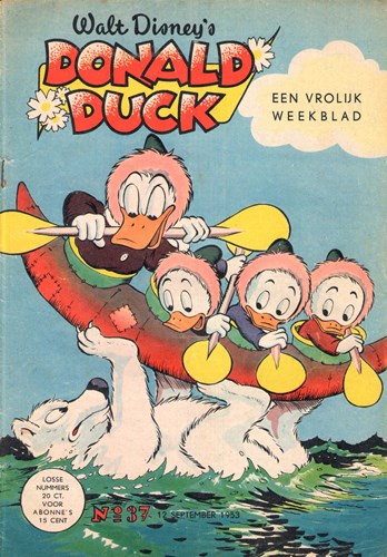 Donald Duck - Een vrolijk weekblad 1953 37 - Jaargang 1953 - deel 37, Softcover (De Geïllustreerde Pers)
