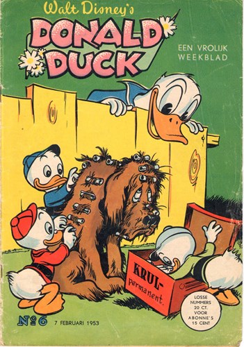 Donald Duck - Een vrolijk weekblad 1953 6 - Jaargang 1953 - deel 6, Softcover, Eerste druk (1953) (De Geïllustreerde Pers)