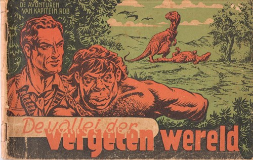 Kapitein Rob 7 - De vallei der vergeten wereld, Softcover, Eerste druk (1948), Kapitein Rob - Eerste Nederlandse Serie (Het Parool)