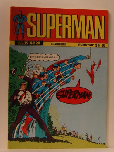 Superman - Classics 34 - De maansteen-verdelger, Softcover, Eerste druk (1974) (Williams Nederland)
