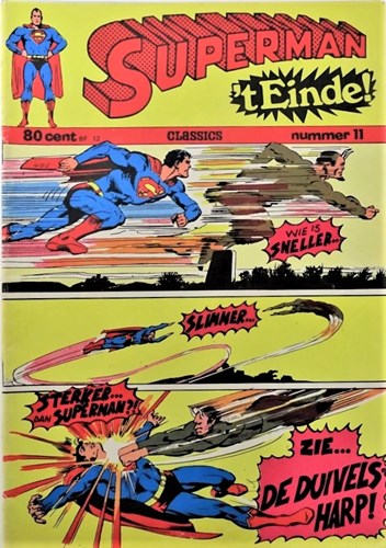 Superman - Classics 11 - Wie is sneller...slimmer...sterker...dan Superman, Softcover, Eerste druk (1973) (Classics Nederland)