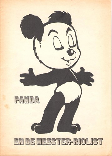 Panda  - panda en de meester - riolist, Softcover (Drukkerij Levisson)