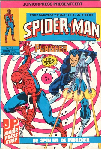 Spektakulaire Spiderman, de 11 - De spin en de inbreker, Softcover, Eerste druk (1980) (Juniorpress)