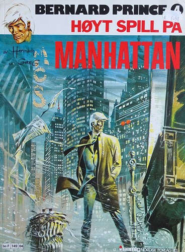 Bernard Prince - Anderstalig  - Høyt spill på Manhattan, Softcover (Nordisk Forlag)