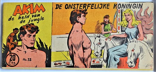 Akim - Held van de jungle, de 33 - De onsterfelijke koningin, Softcover, Eerste druk (1954) (Walter Lehning)