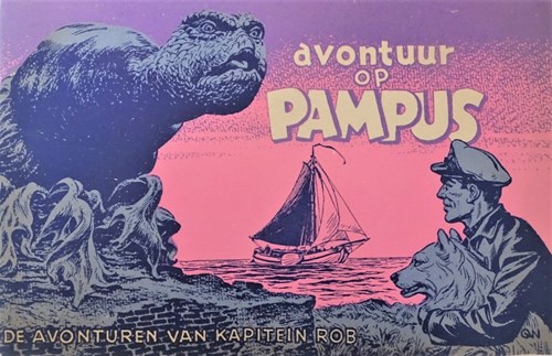 Kapitein Rob 36 - Avontuur op Pampus, Softcover, Eerste druk (1955), Kapitein Rob - Eerste Nederlandse Serie (Het Parool)