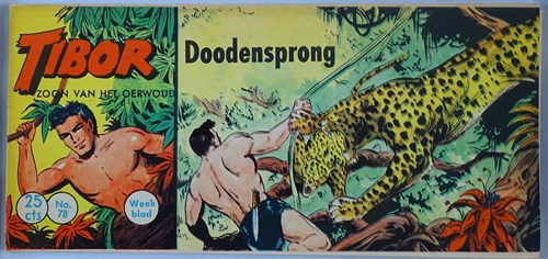 Tibor - Zoon van het Oerwoud 78 - De doodensprong, Softcover, Eerste druk (1961) (Metropolis)