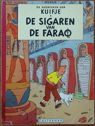 Kuifje 3 - De sigaren van de farao, Sc+linnen rug, Kuifje - Casterman SC linnen rug (Casterman)