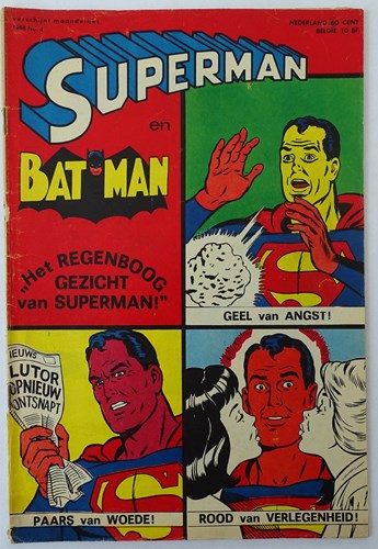 Superman en Batman (1968) 4 - Het regenboog gezicht van Superman!, Softcover (Vanderhout & CO)