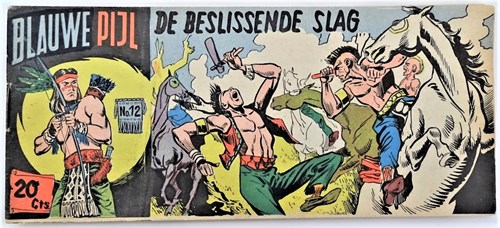 Blauwe Pijl 12 - De beslissende slag, Softcover, Eerste druk (1954) (Walter Lehning)