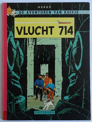 Kuifje 21 - Vlucht 714, Sc+linnen rug, Eerste druk (1968), Kuifje - Casterman SC linnen rug (Casterman)